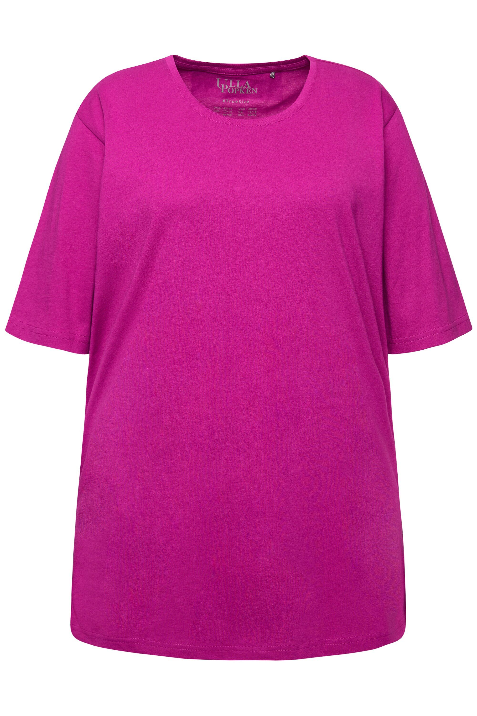 Ulla Popken T-Shirt T-Shirt Rundhalsausschnitt Relaxed günstig online kaufen