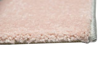 Teppich Teppich modern Designerteppich mit Dreieck Muster in Rosa Grau Creme, Teppich-Traum, rechteckig, Höhe: 13 mm