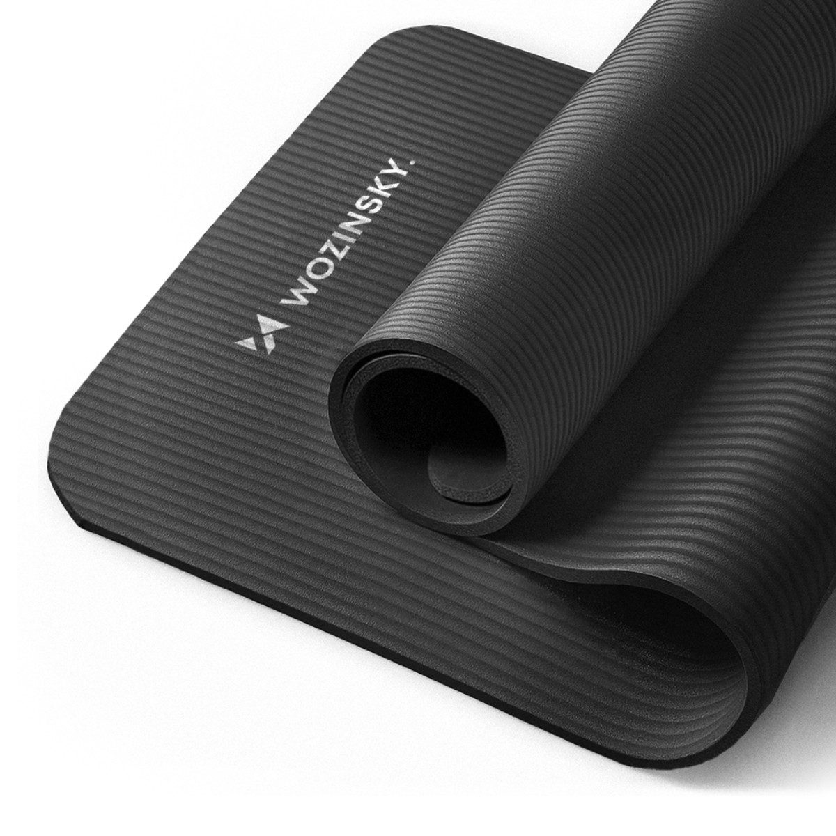 Wozinsky Yogamatte WNSP (Matte mit Tragegurt und Tasche), 0,9 cm dick rutschfest formstabil inkl Tragegurt und Tasche