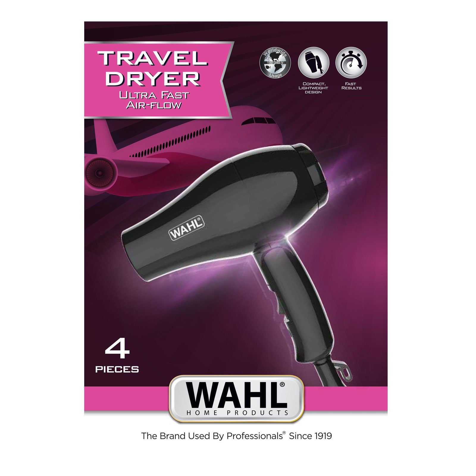 Travel W Dryer Haartrockner 3402-0470 mit Wahl Wahl 1 Reisehaartrockner Diffusor,