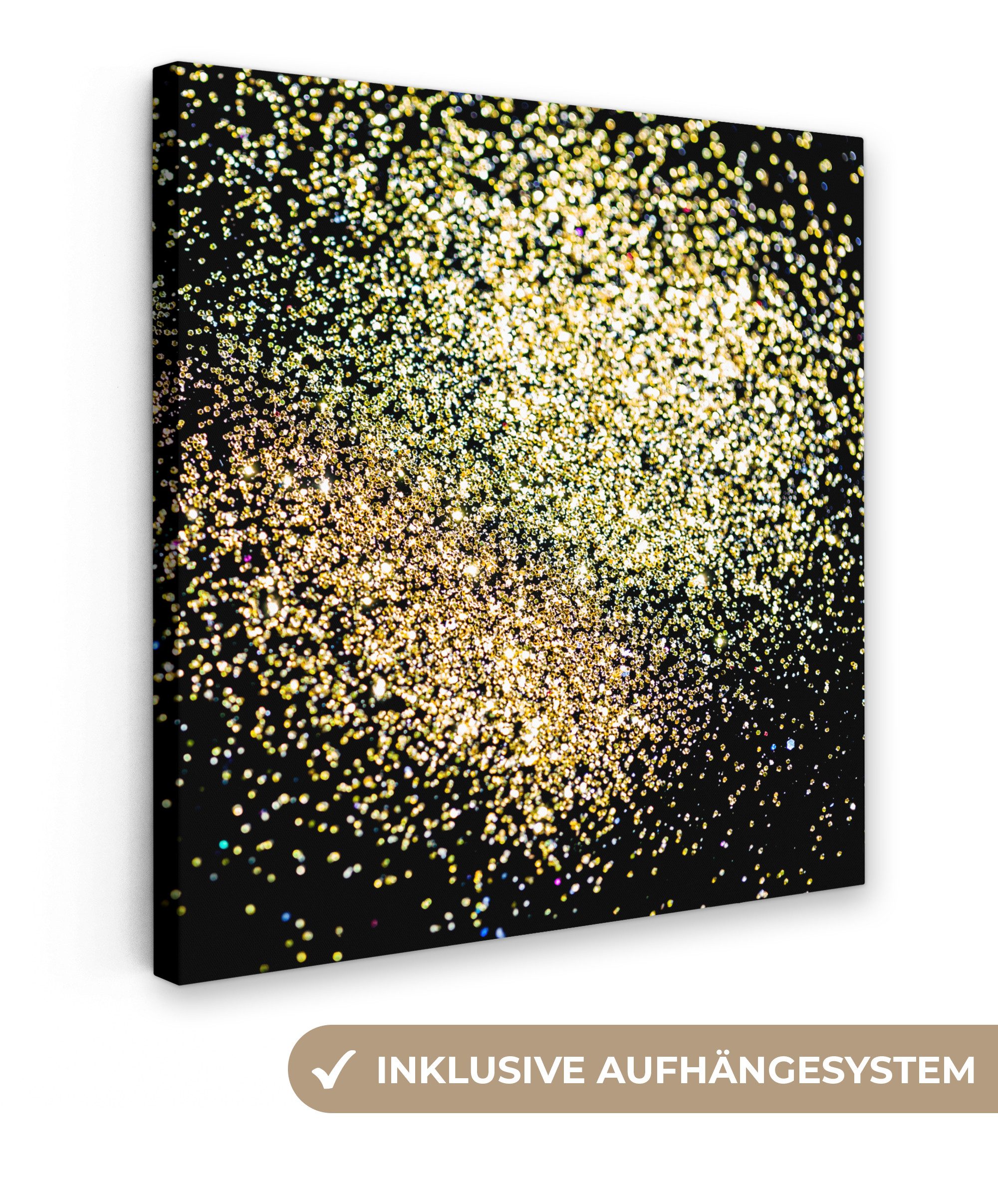 OneMillionCanvasses® Leinwandbild Luxus - Glitzer - günstig online kaufen