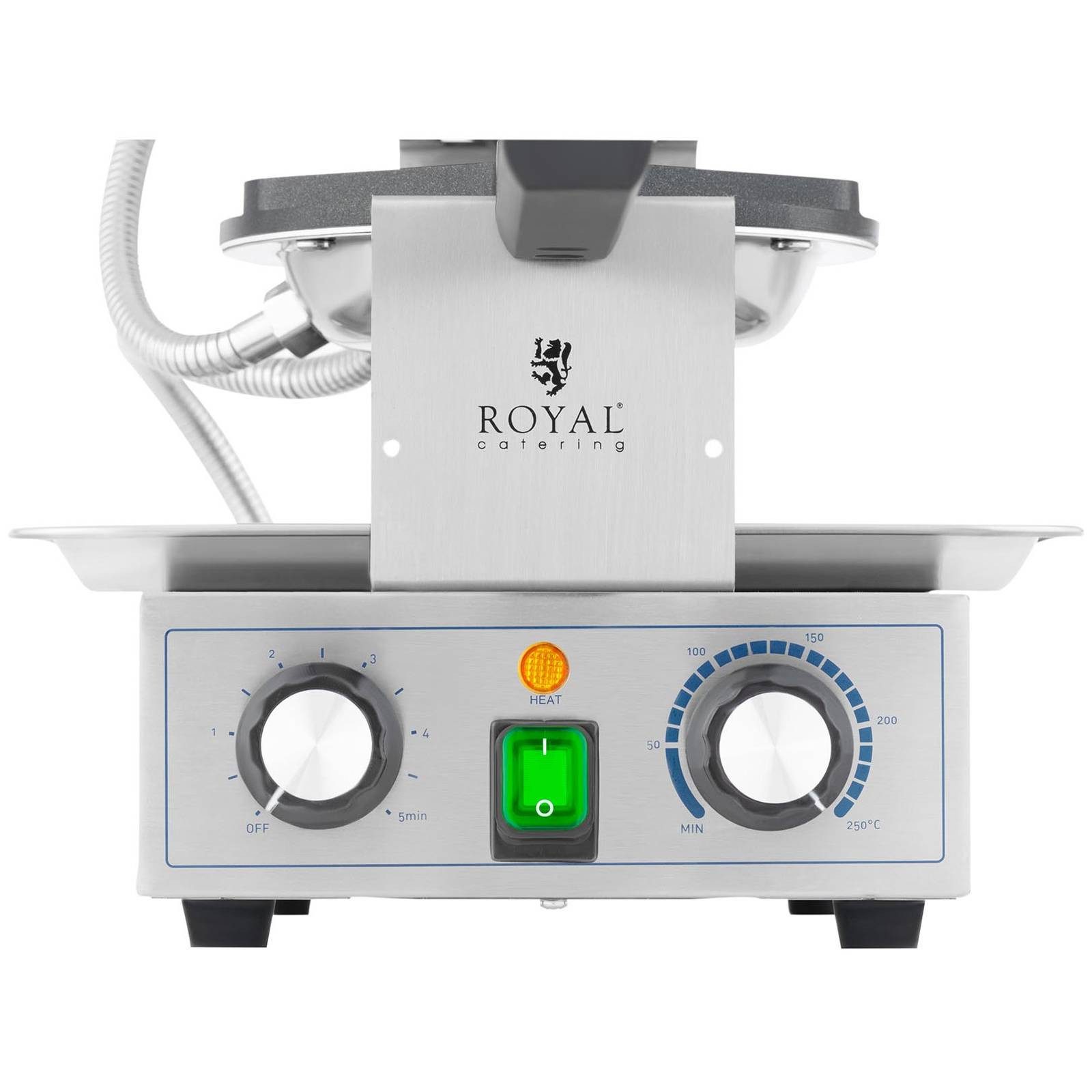 Royal Catering Waffeleisen Bubble Waffeln Maker Eierwaffeln Waffle Kuchen Round 50 - 250°C, 1,400 W