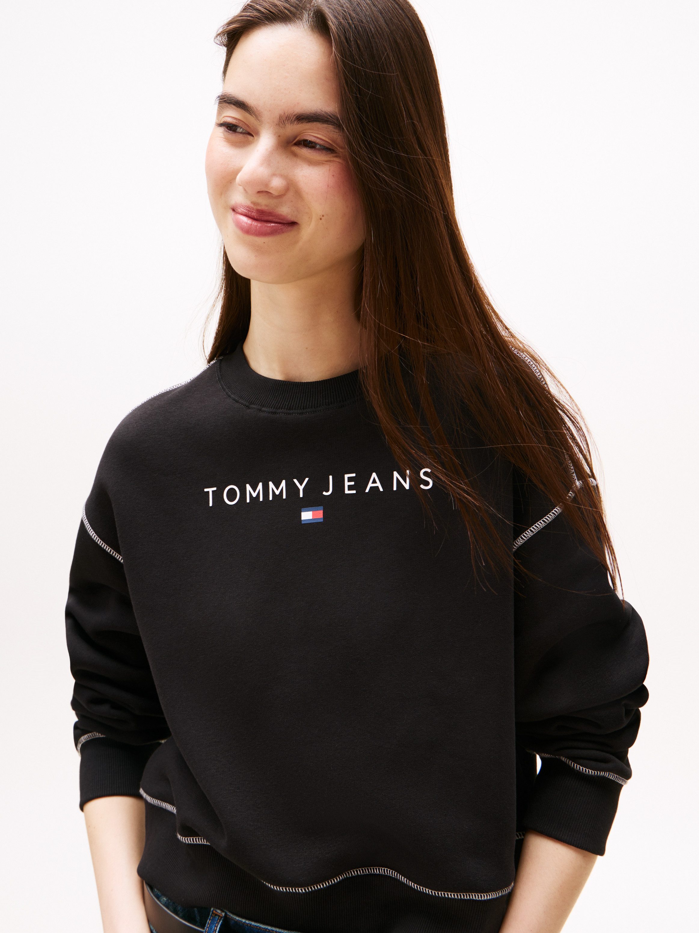Tommy Jeans Sweatshirt TJW RLX CRP STITCH LINEAR CREW günstig online kaufen