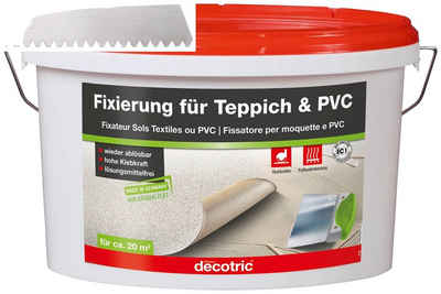 Bodenmeister Dispersionskleber 5kg Fixierung und Zahnspachtel, (2-tlg), für Teppichboden, PVC und Vinyl, reicht für ca. 20qm