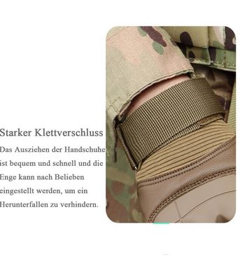 FIDDY Reithandschuhe Rutschfeste Touchscreen-Radsporthandschuhe für Outdoor-Militärfans