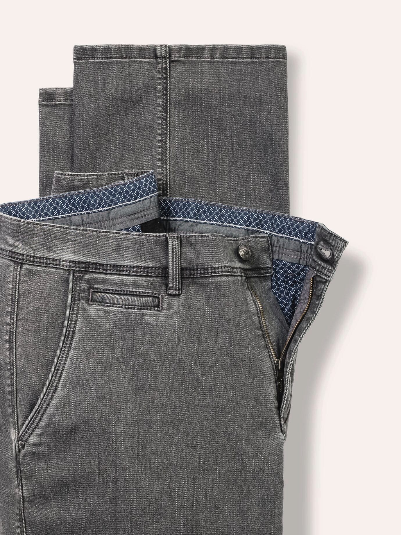 Walbusch Chinohose Herren Thermo Chino angeraut gerader Regular Fit pflegeleicht, wärmend, Kurzgröße – Bild 4 von 5
