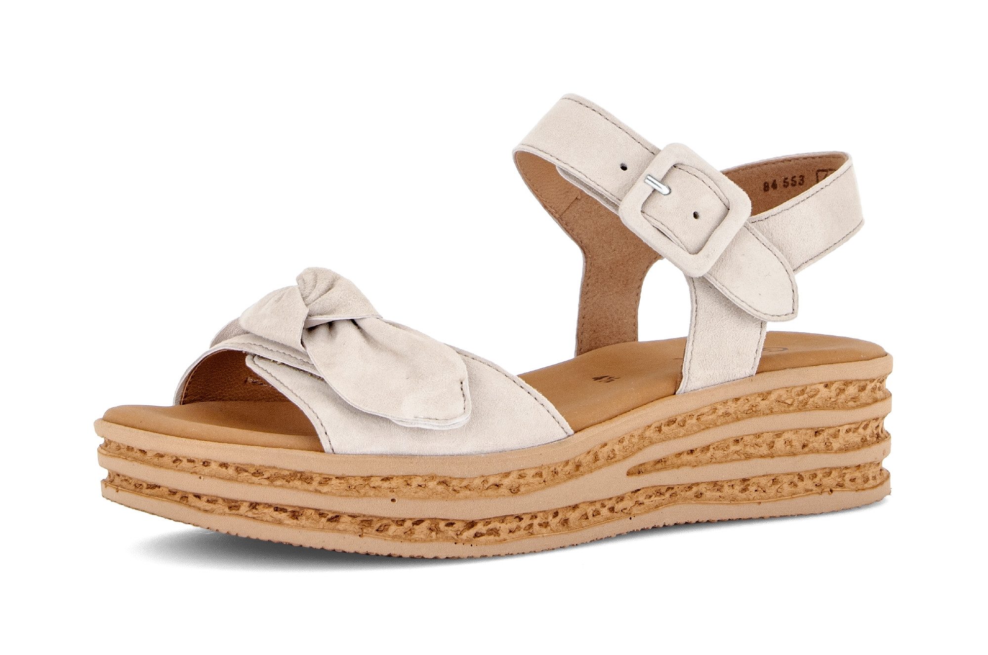 Gabor Keilsandalette, Sommerschuh, Riemchensandale mit praktischen Klettverschlüssen