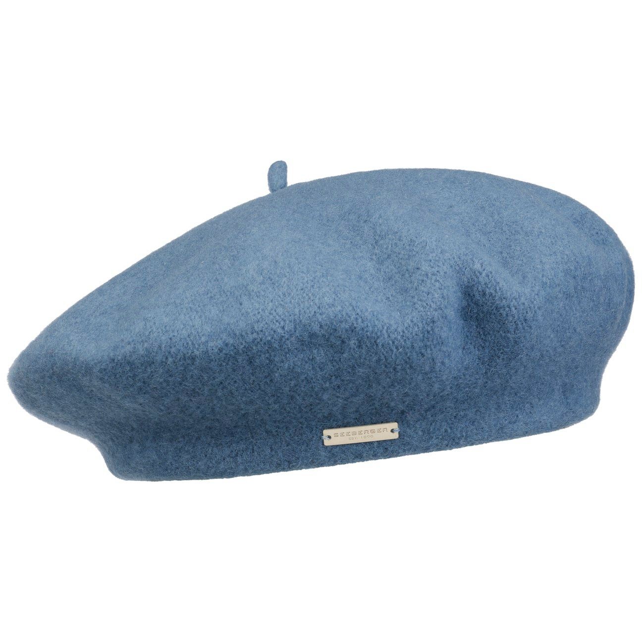 Barett Mit Blume & Strass - Elegante Baskenmütze Für Damen In Gr. One Size