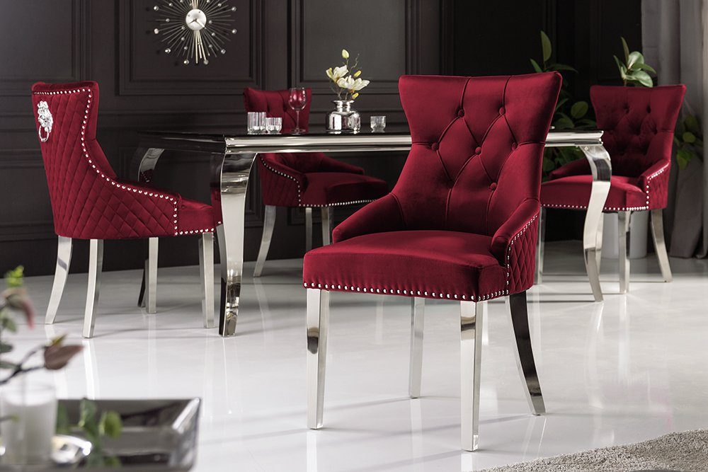 riess-ambiente Polsterstuhl CASTLE DELUXE rot / günstig online kaufen