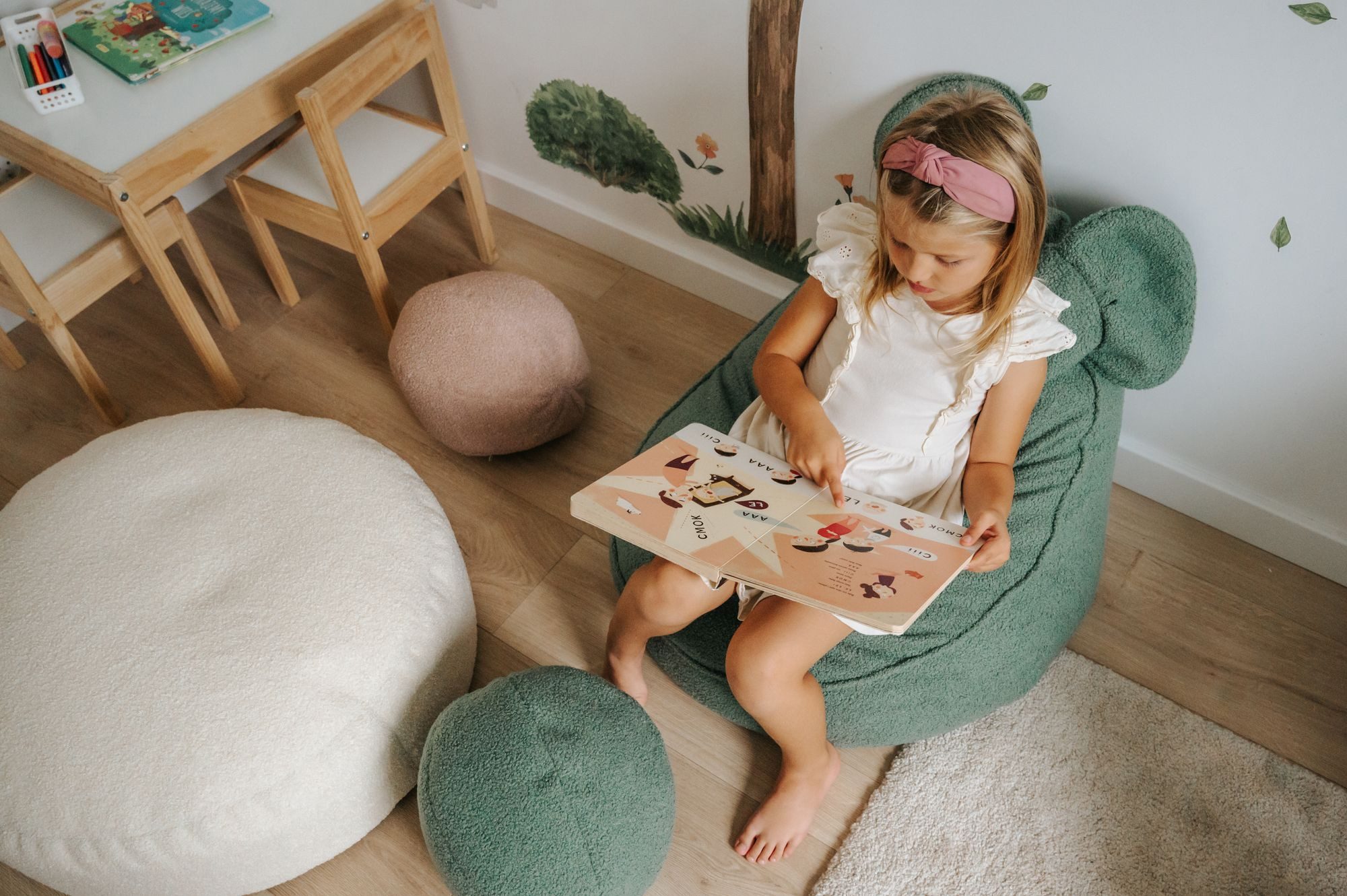 FAVRE Sitzsack KIDS Kinder Sitzsack mit Ohren – Bild 2 von 5
