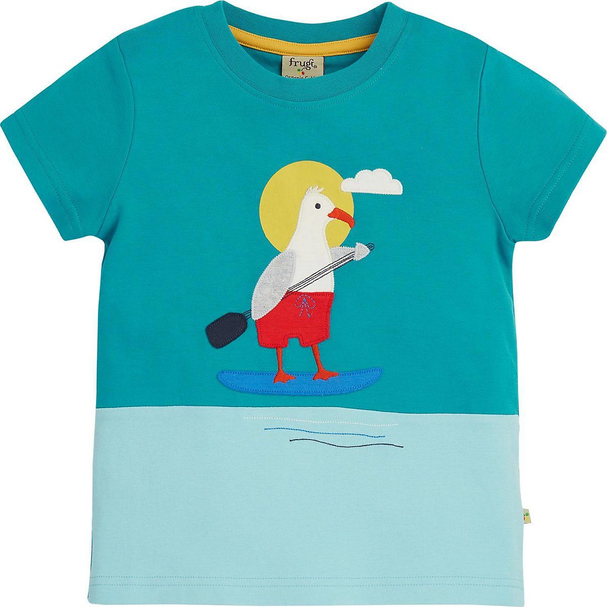Kinder Kids (Gr. 92 - 146) frugi T-Shirt T-Shirt PENRYN PANEL für Jungen, Organic Cotton