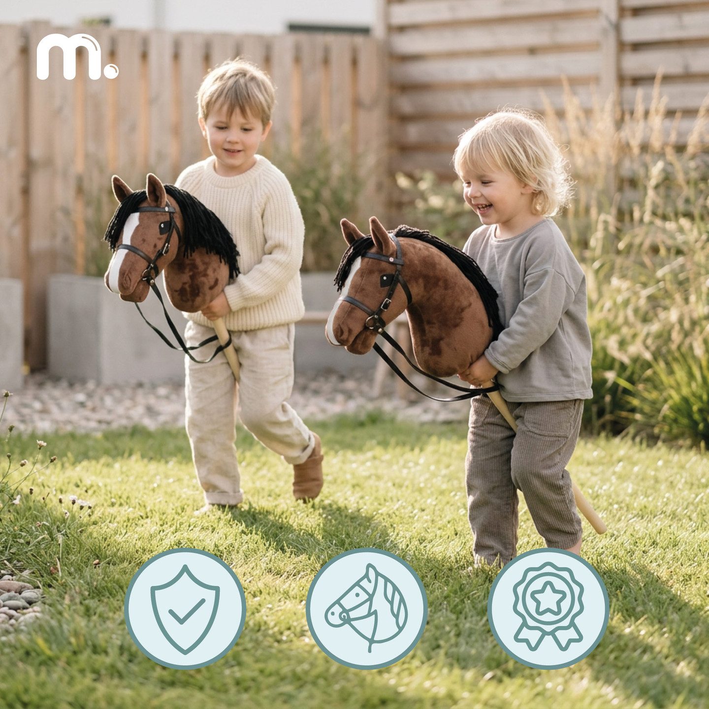 Mamabrum Steckenpferd Mamabrum Hobby Horse Steckenpferd braun 68 cm ab 3 Jahren