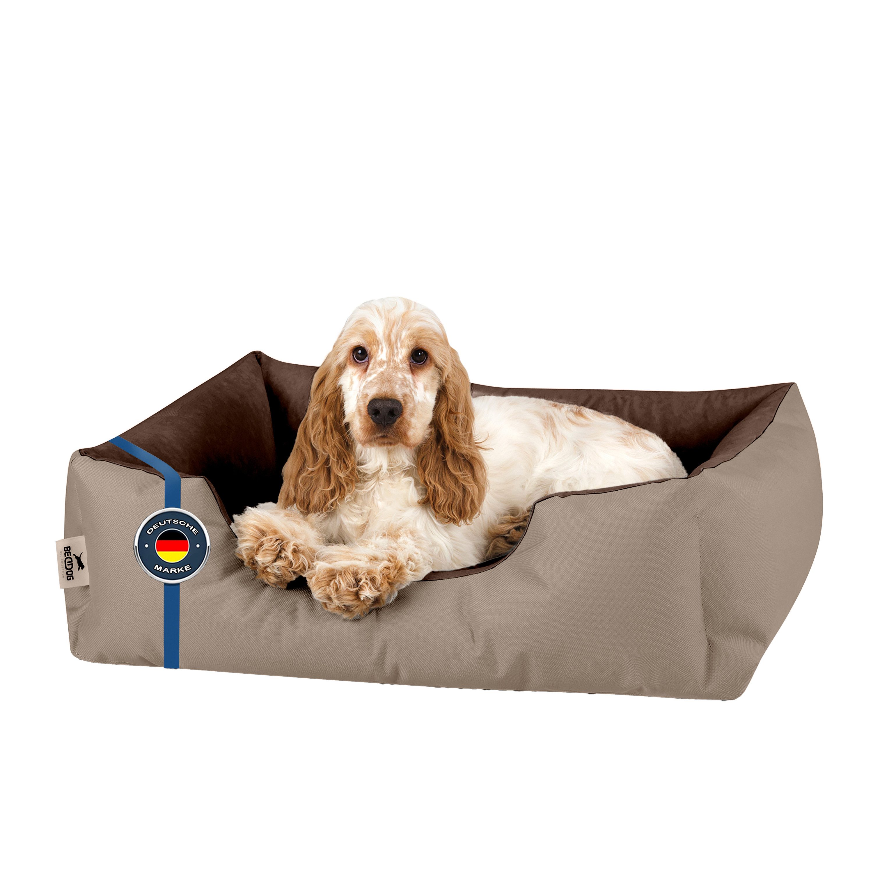 BedDog Tierbett Hundebett LUPI mit Rand, Bezug abnehmbar