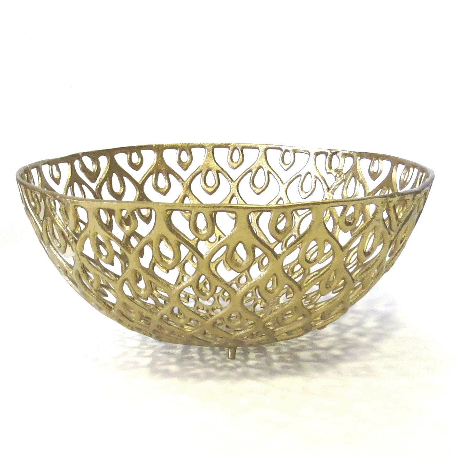 Light & Living Dekoschale »Schale Gold Tisch Deko Ornament Orientalisch  Groß 45 cm XL Rund Light & Living« (1 St), Ornament Verzierung