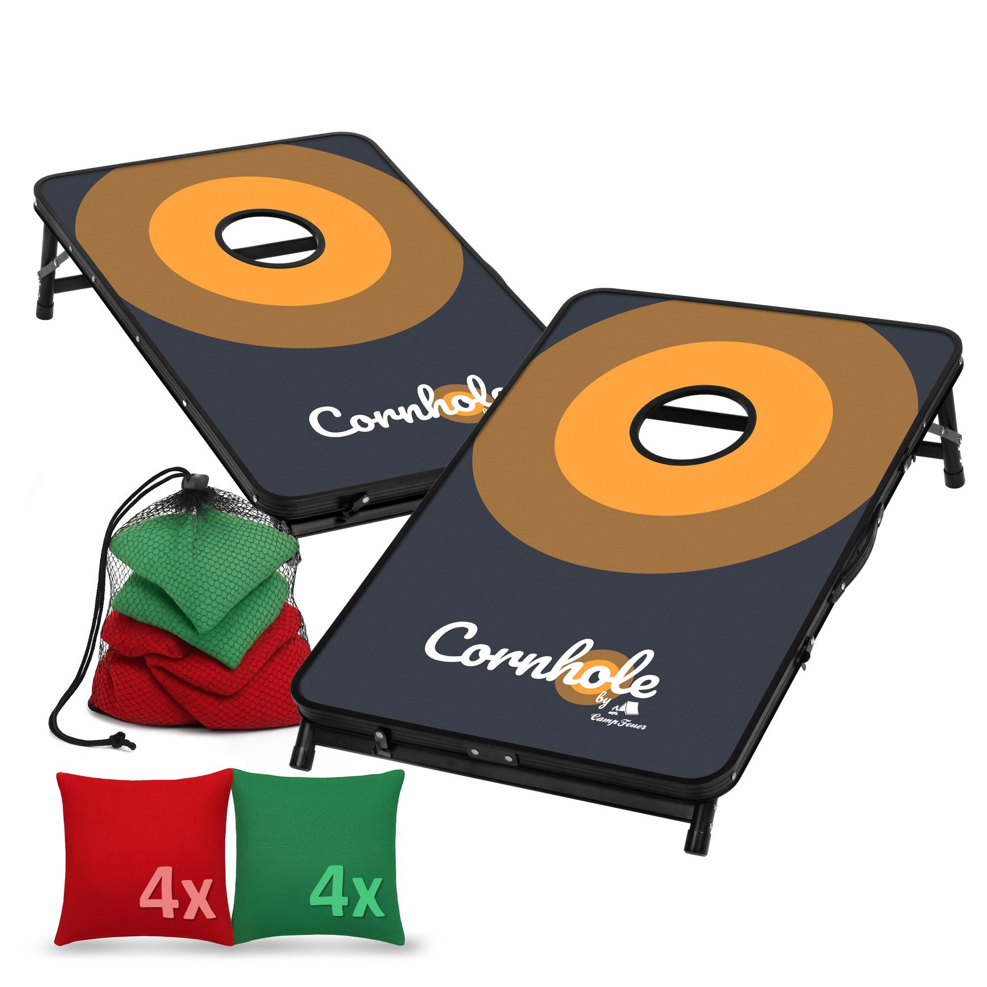 CampFeuer Spielzeug-Gartenset Offizielles Cornhole Spiel Outdoor, Spiel Set mit 2 Boards