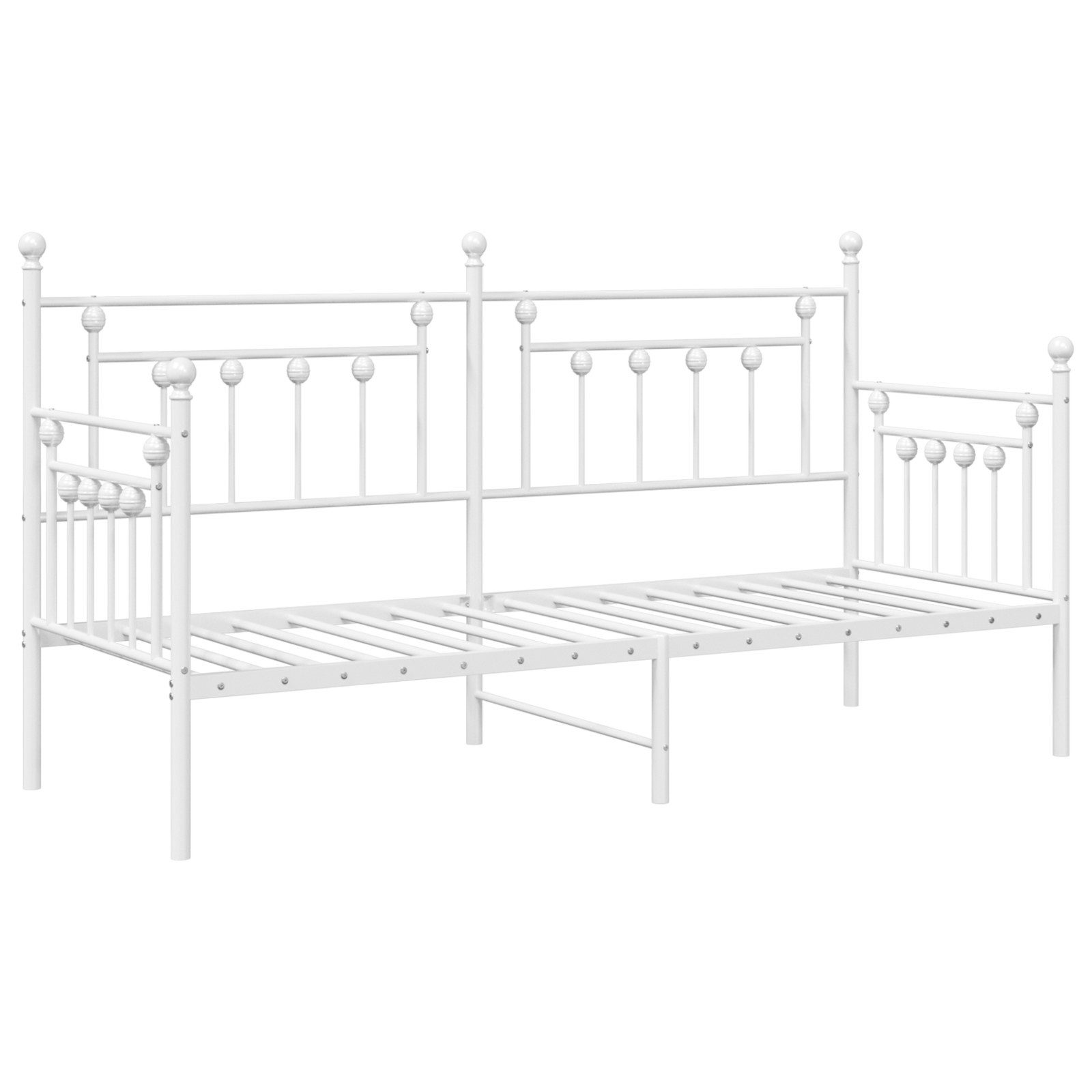 vidaXL Bett Tagesbettgestell Weiß 75x190 cm günstig online kaufen