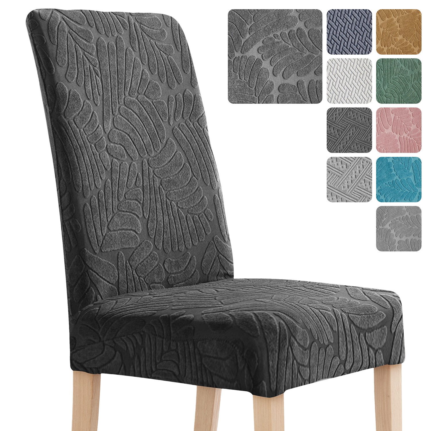 Simloveve Stuhlhusse Stretch Stuhlbezug mit Gummiband Abnehmbar, waschbar, günstig online kaufen