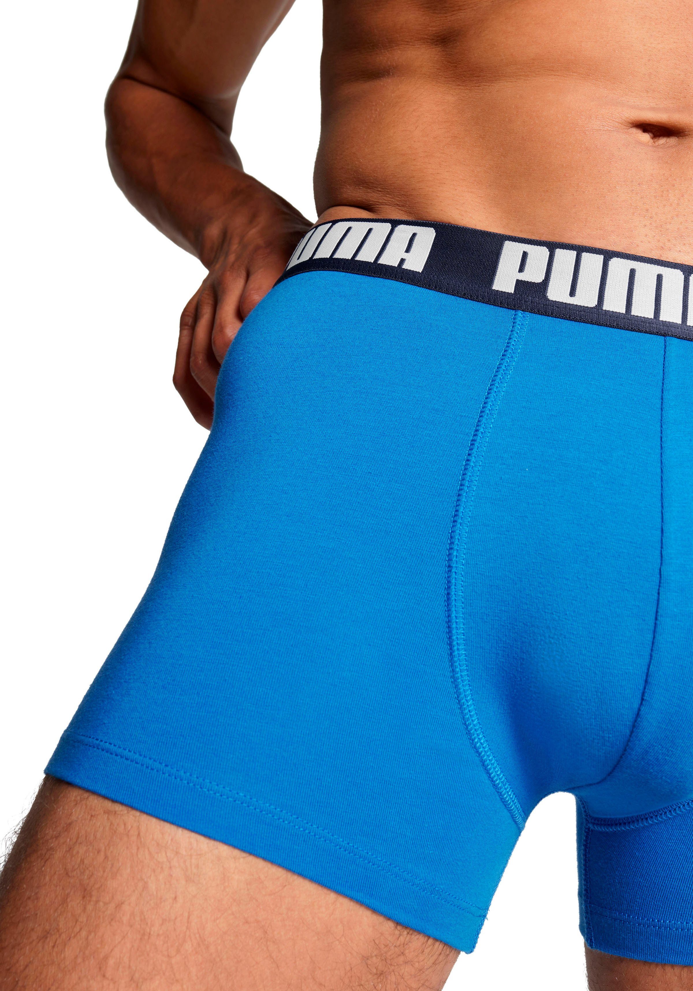 2-St) BASIC true blue Boxer PUMA 2P (Packung, BOXER PUMA