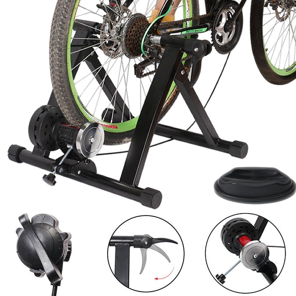 Feel2Home Heimtrainer Fahrrad Rollentrainer Indoor 6 GANG Cycletrainer 150 kg Heimsportgerät (Stück, 1-tlg., Besonderheit), 6 Widerstandsstufen