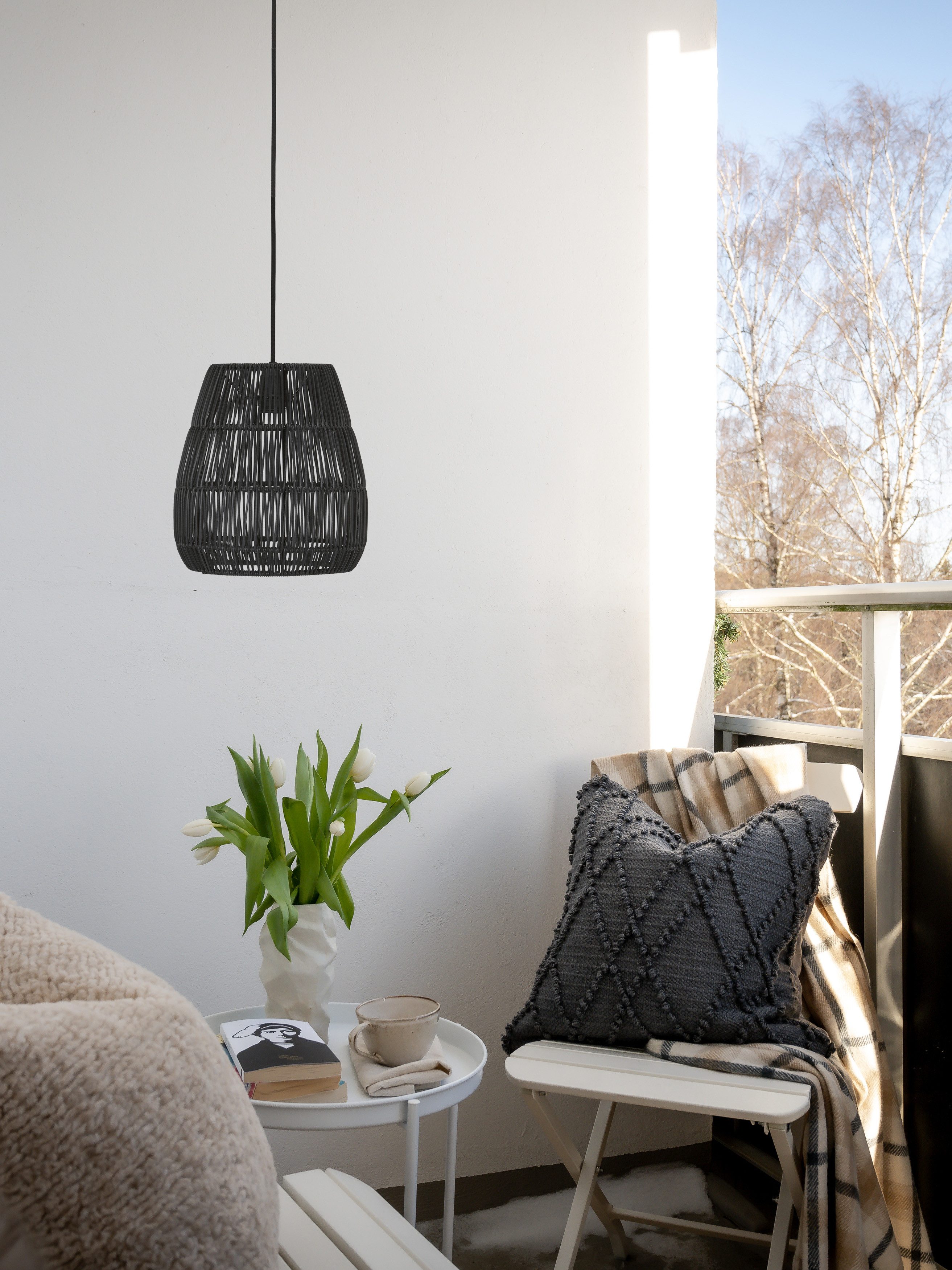 PR Home Lampenschirm Sagon Lampenschirm, Hochwertige Poly Rattan