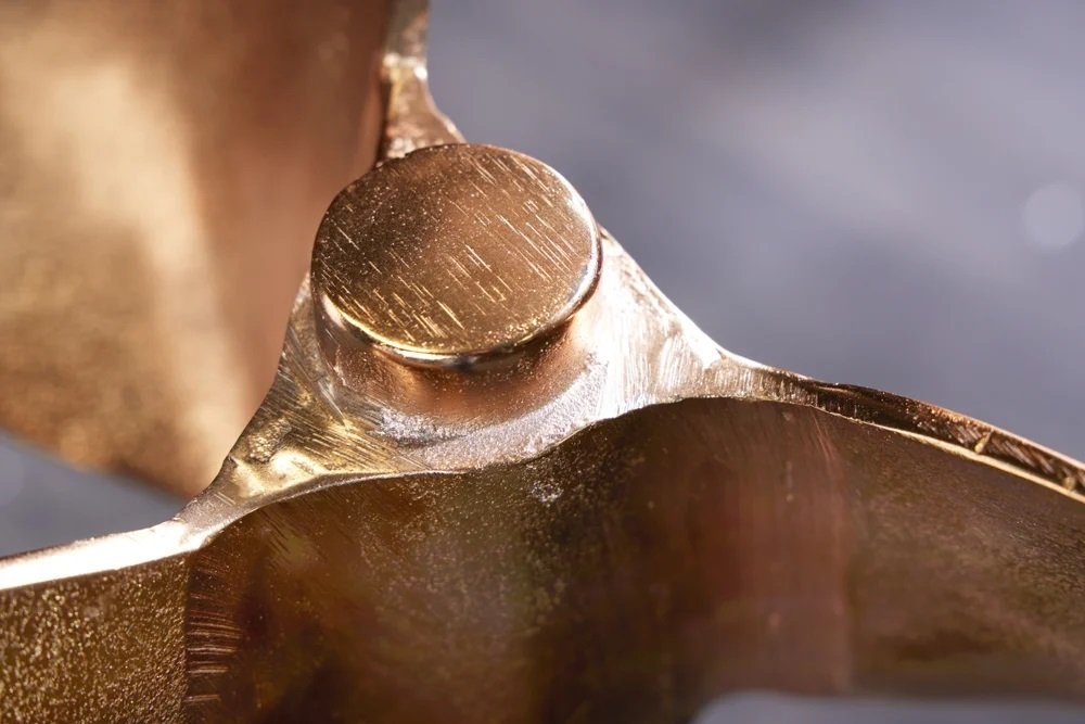 LebensWohnArt Esstisch Maritimer Design-Tisch ELICA H73xD60cm gold-schwarz Beistelltisch