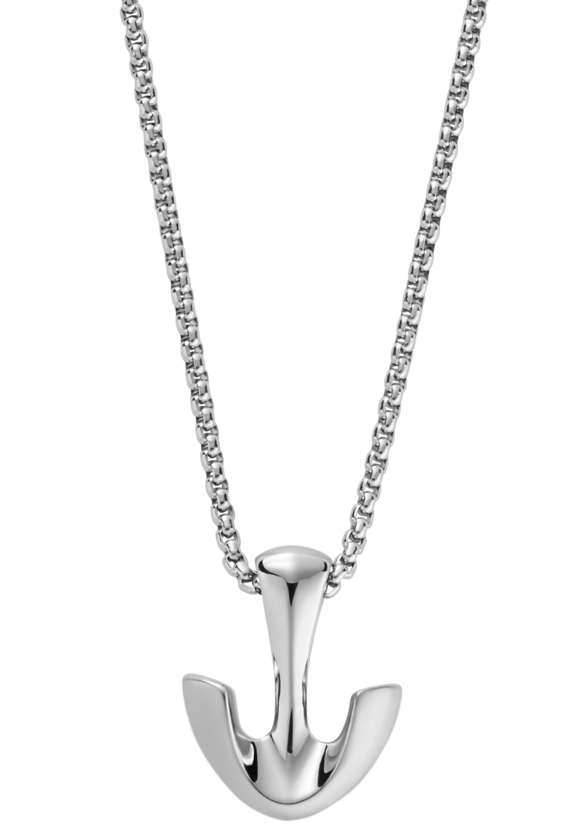 Skagen Kette mit Anhänger Anker, PENDLER, SKJM0187040, mit Zirkonia (synth)