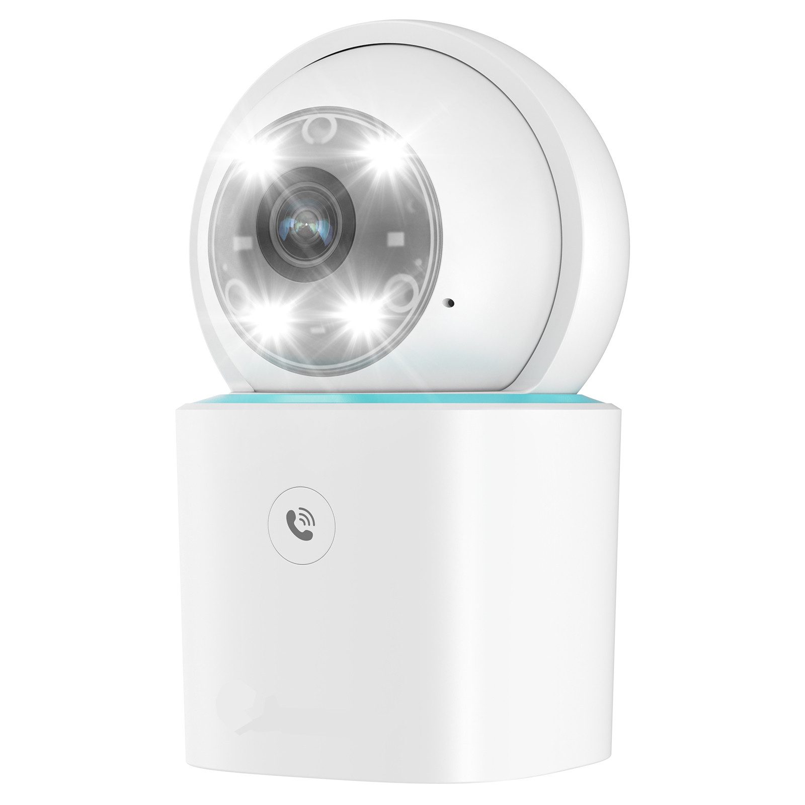 HT Smart Home Kamera (Innenbereich, 2K Überwachungskamera mit Nachtsicht)