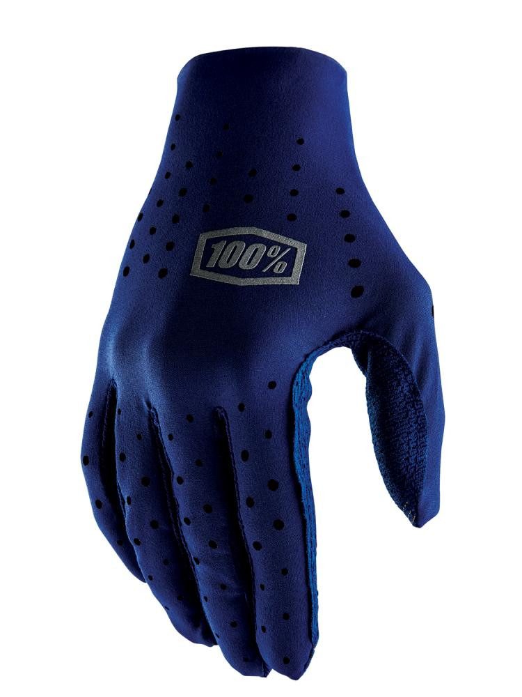 Fahrradhandschuhe 100% Sling gloves S navy - ultraleichte MTB-Handschuhe mit Top-Grip
