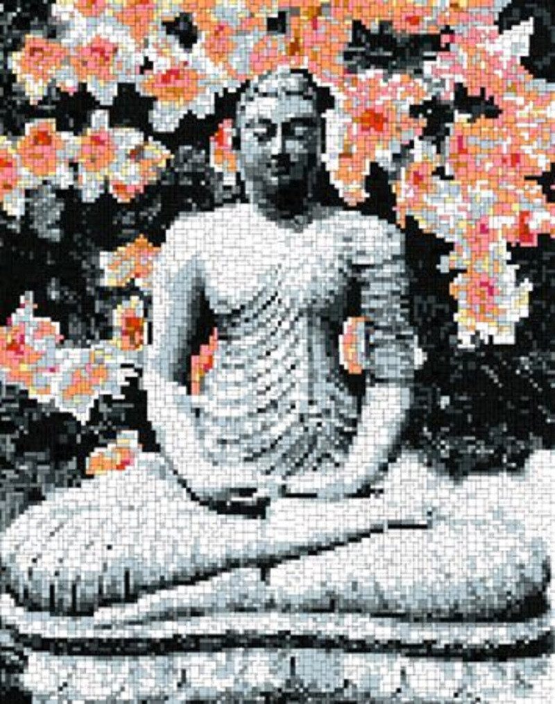Stick it Steckpuzzle Buddha, 10700 Puzzleteile, Bildgröße 53 x 66 cm