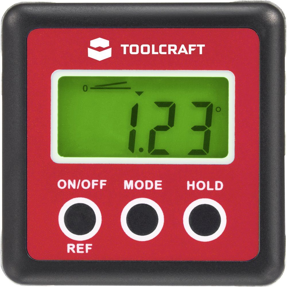 TOOLCRAFT Wasserwaage TOOLCRAFT TO-4988565 Digitale Wasserwaage mit Magnet 60 mm 360 ° 0.1, (TO-4988565)