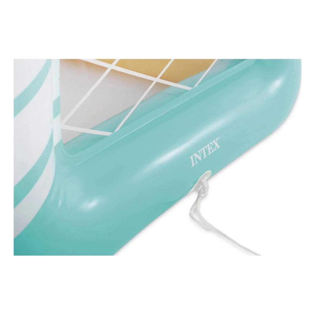 Intex Aufblasbare Schwimmfigur Poolgame Fun Goals mit Tor und Ball türkis 140x89x81cm, im Pool oder außerhalb des Pools