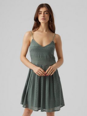 Vero Moda Sommerkleid Honey (1-tlg) Spitze, Lochmuster, Drapiert/gerafft, Falten