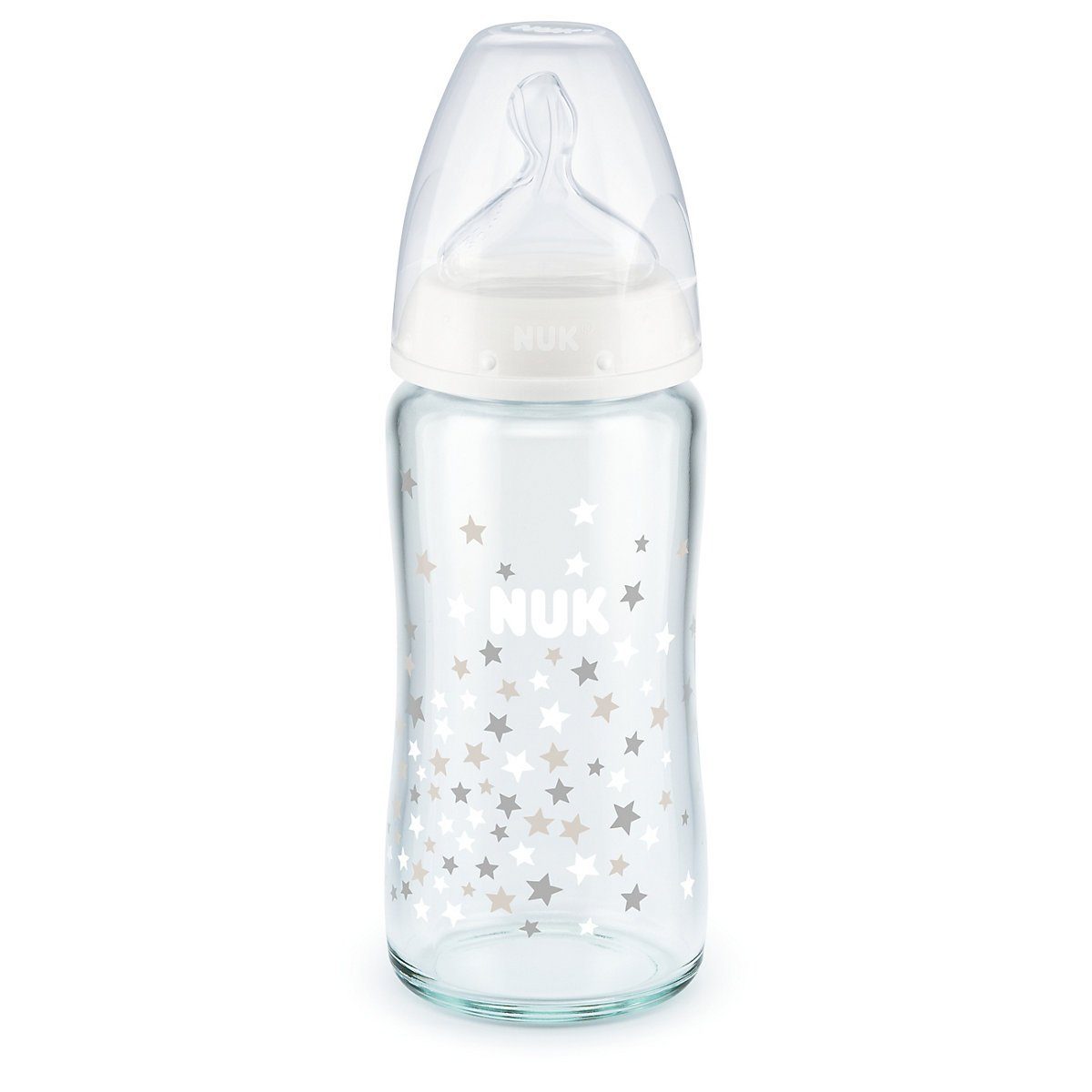 Kinder Babyernährung NUK Babyflasche NUK First Choice+ Glas-Babyflasche mit Temperature