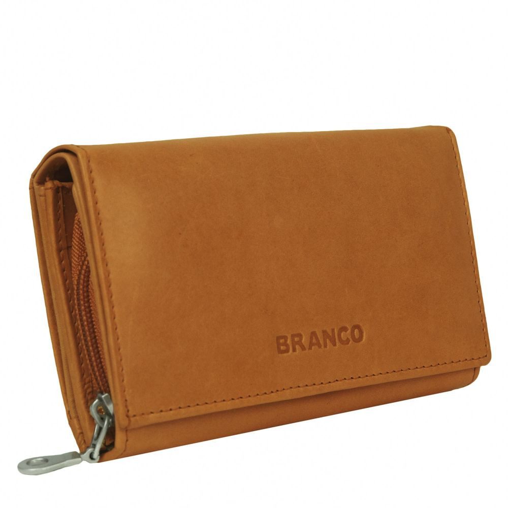 BRANCO Geldbörse Große Damen-Geldbörse / Portemonnaie, Leder, Beige, Branco 265