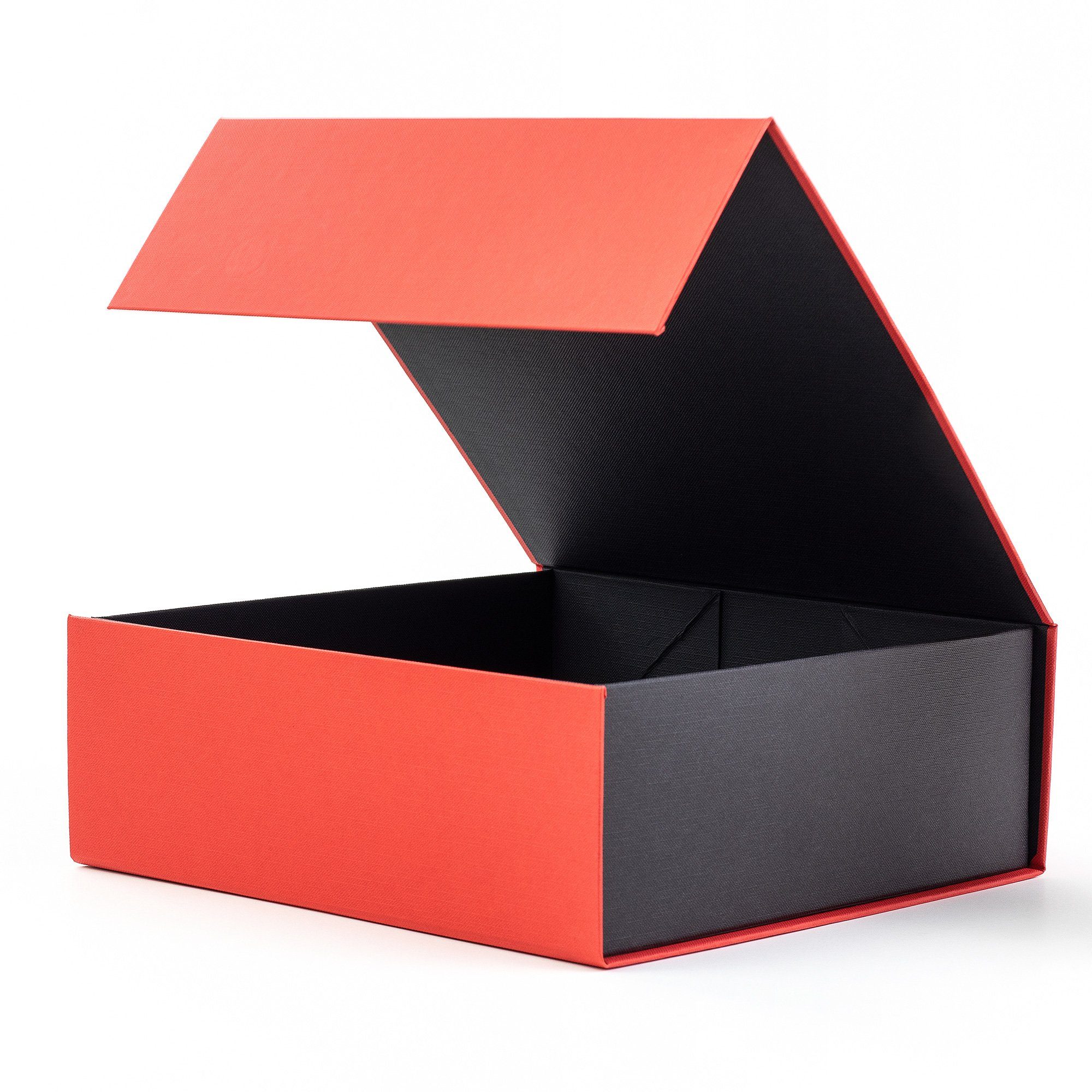 AdelDream Aufbewahrungsbox Geschenkbox Rechteck mit Deckel und Magnet für Hochzeiten, Geburtstagsgeschenk und Babybrautjungfer Geschenkbox Rot