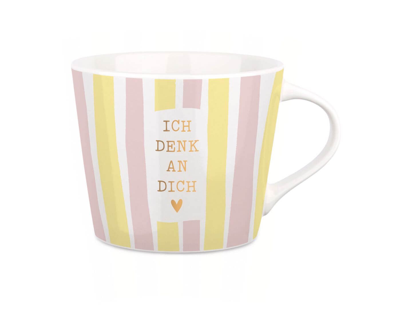 Grafik Werkstatt Tasse Kaffeetasse mit Veredelung Ich denk an dich