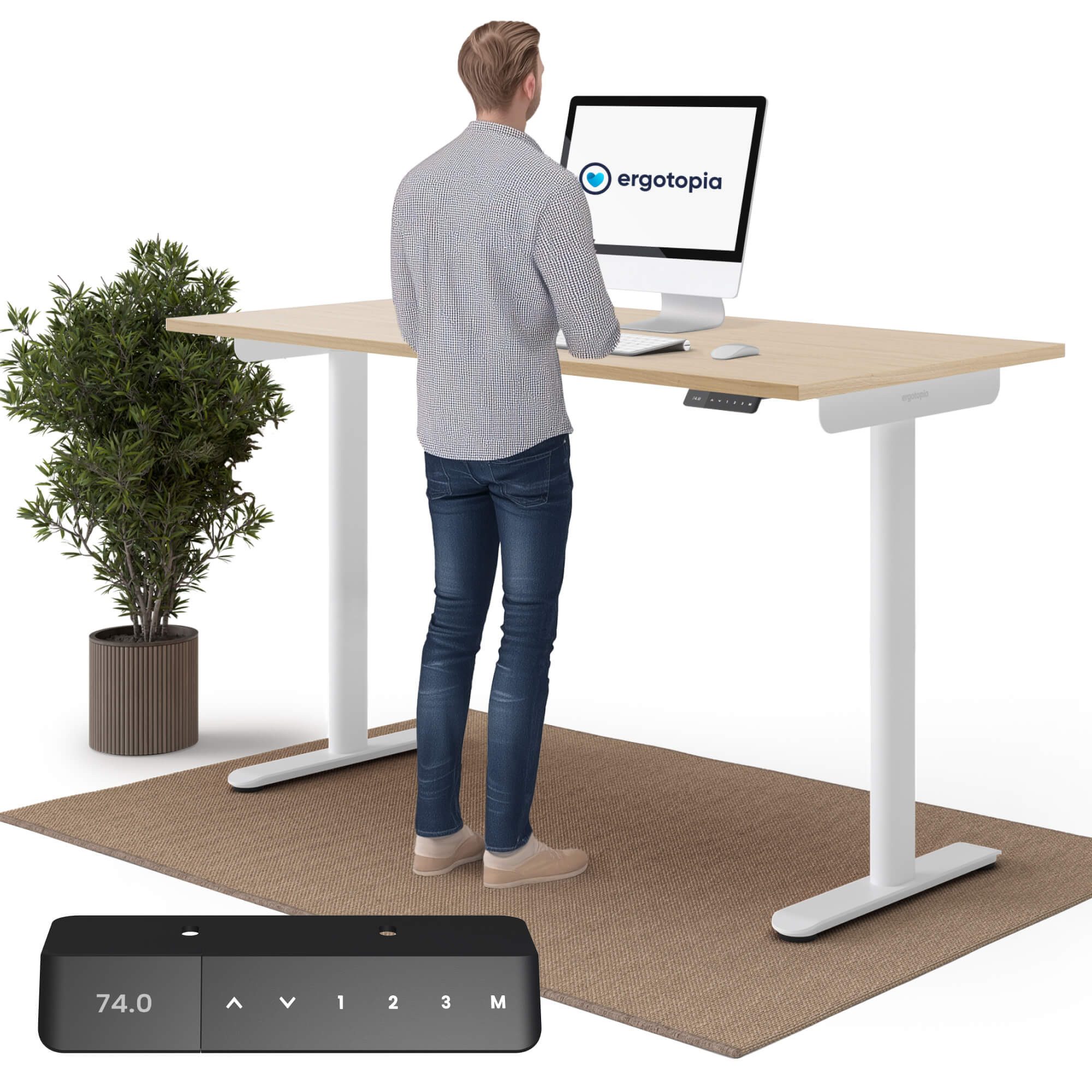 Ergotopia Schreibtisch Desktopia One (elektrisch höhenverstellbarer günstig online kaufen