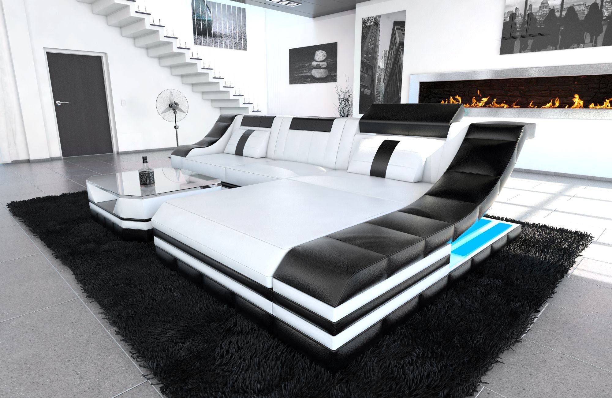 Sofa Dreams Ecksofa Ledercouch Sofa Leder günstig online kaufen