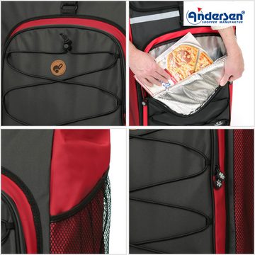 Andersen Einkaufsshopper Tura Shopper mit Tasche Fado 2.1 in Rot oder Schwarz