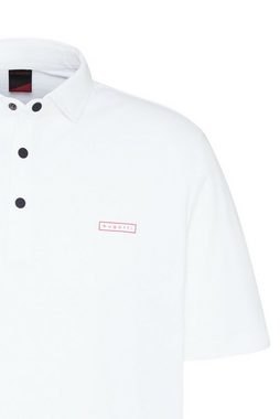 bugatti Poloshirt mit gummierten Druckknöpfen