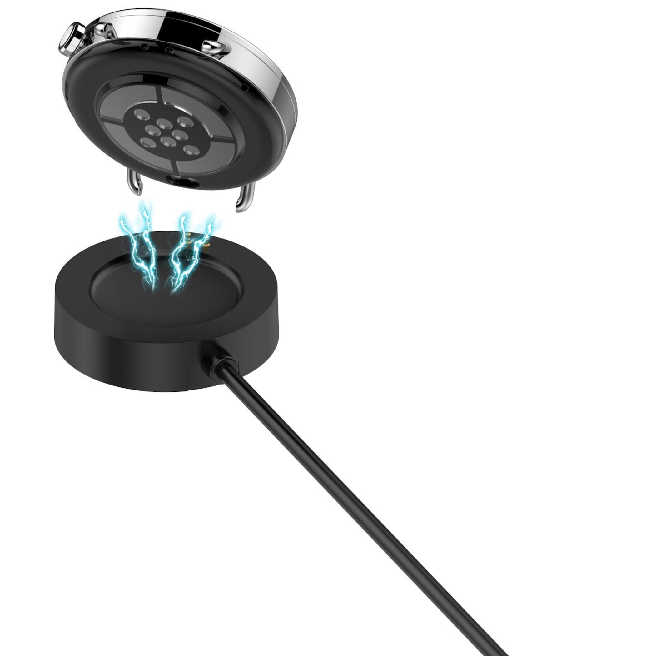 Wigento Ladekabel mit Ladebasis für Xiaomi Watch 5 Magnetisch USB-A Schwarz Stromadapter – Bild 5 von 5