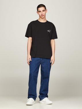 Tommy Jeans T-Shirt TJM REG SIGNATURE TEE EXT mit aufgesticktem Signatur-Logo