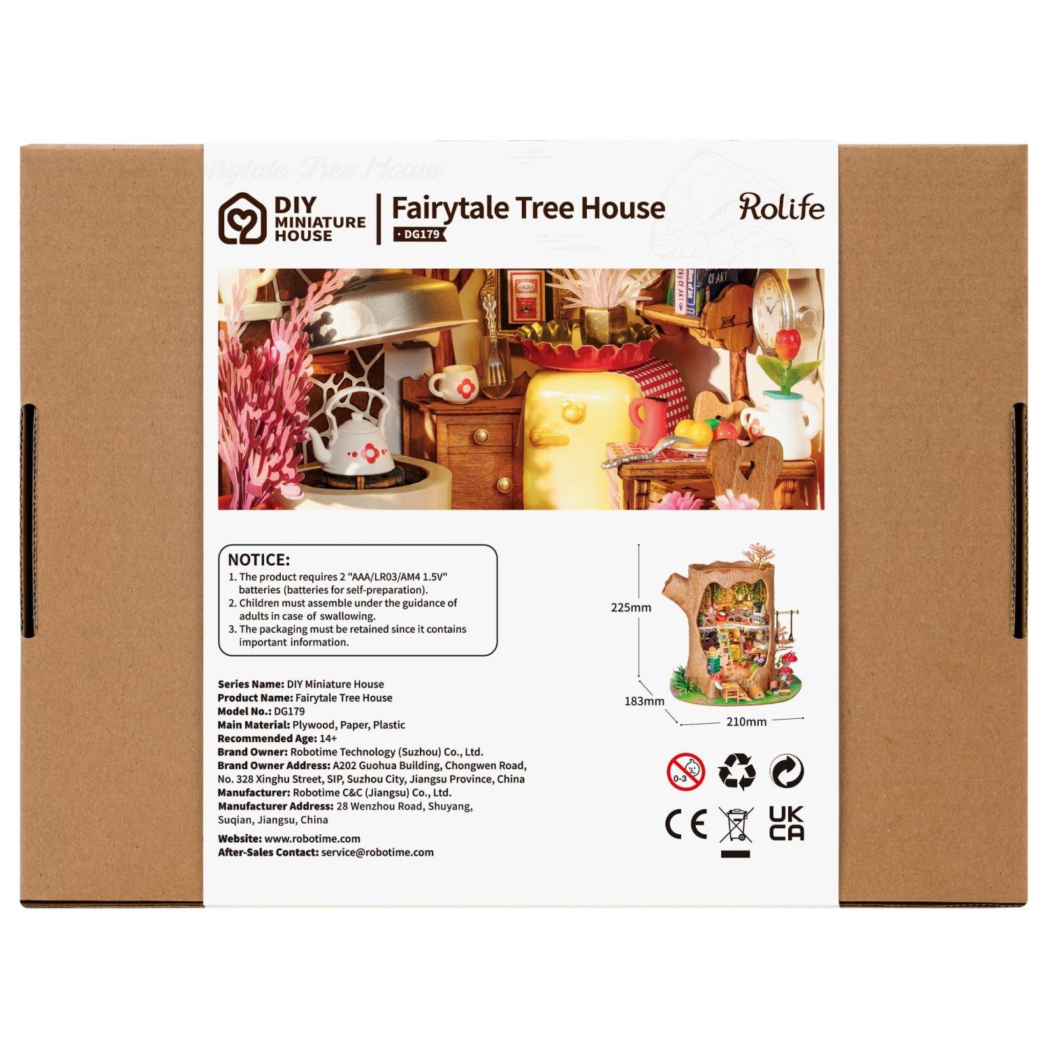 ROLIFE 3D-Puzzle DIY "Fairytale Tree House", Puzzleteile