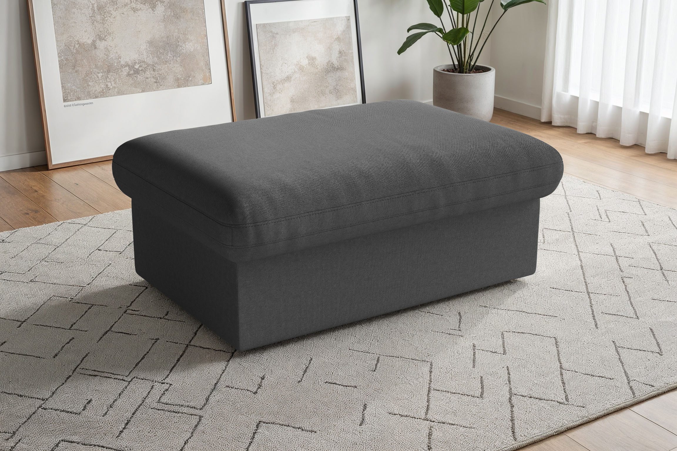 sit&more Polsterhocker Moreno, B: 90 cm, mit Stauraum, individuell kombinierbar