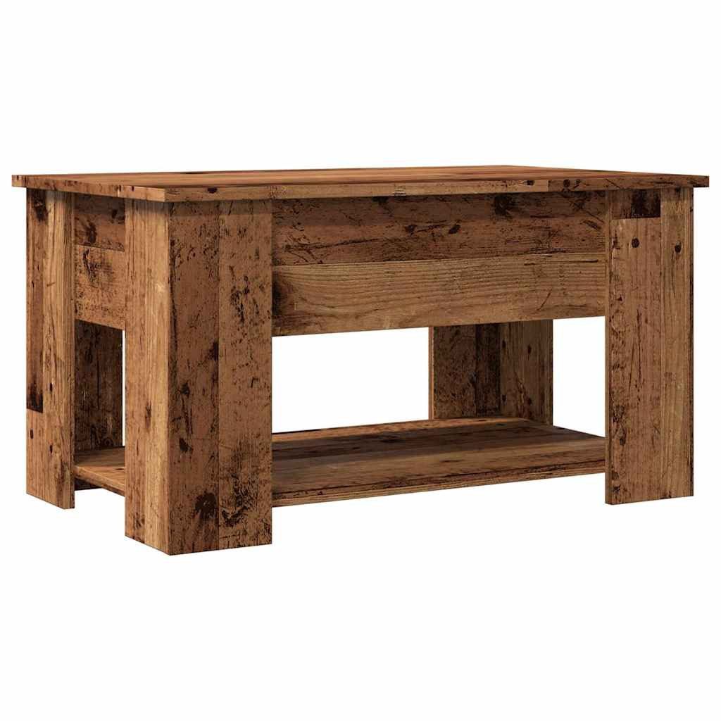 vidaXL Couchtisch 79 x 49 x 41 cm Couchtisch Altholz-Optik 79x49x41 cm Spanplatte