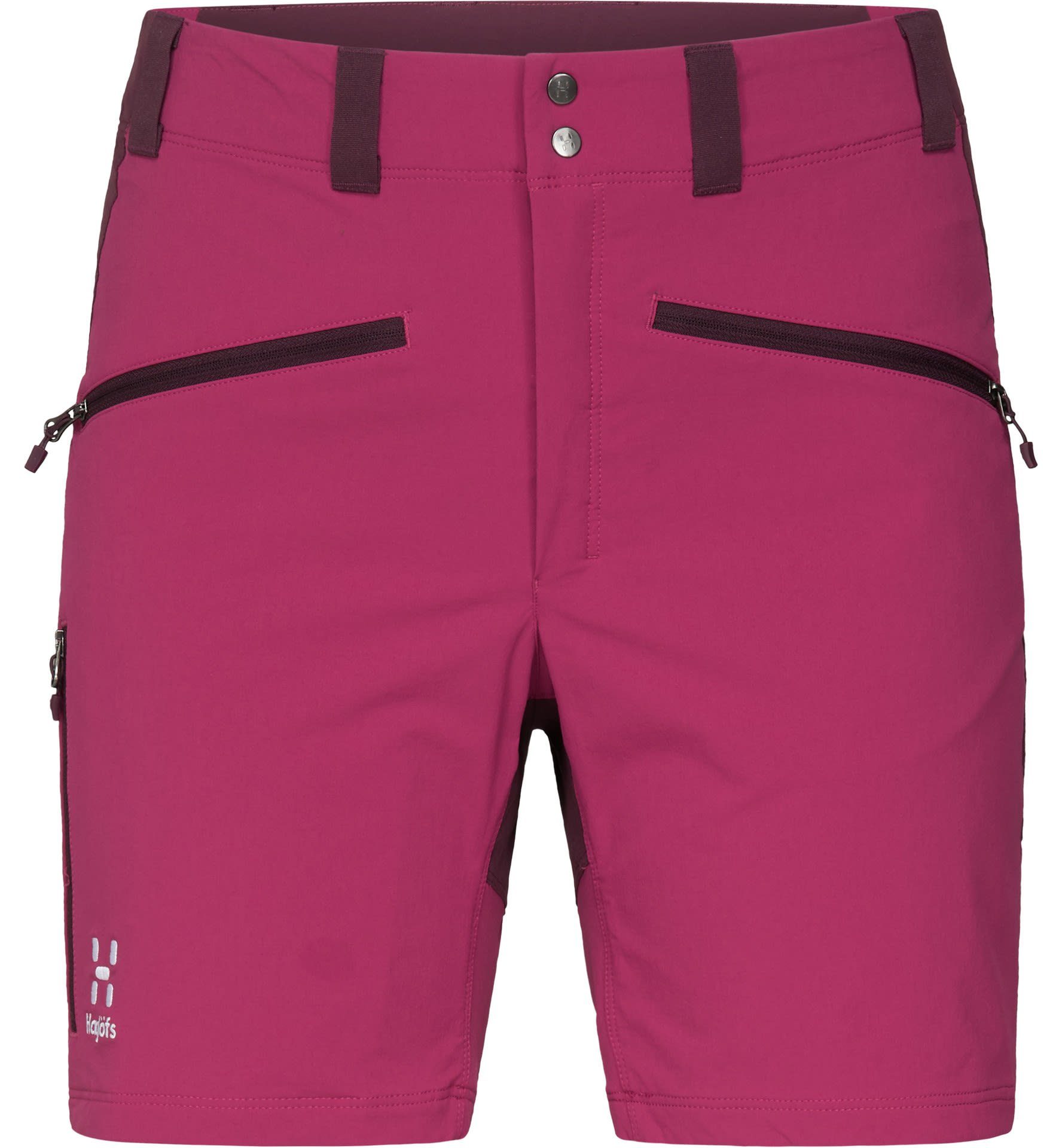 Haglöfs Strandshorts Haglöfs W Standard Shorts - Deep Mid Pink Aubergine Damen Shorts