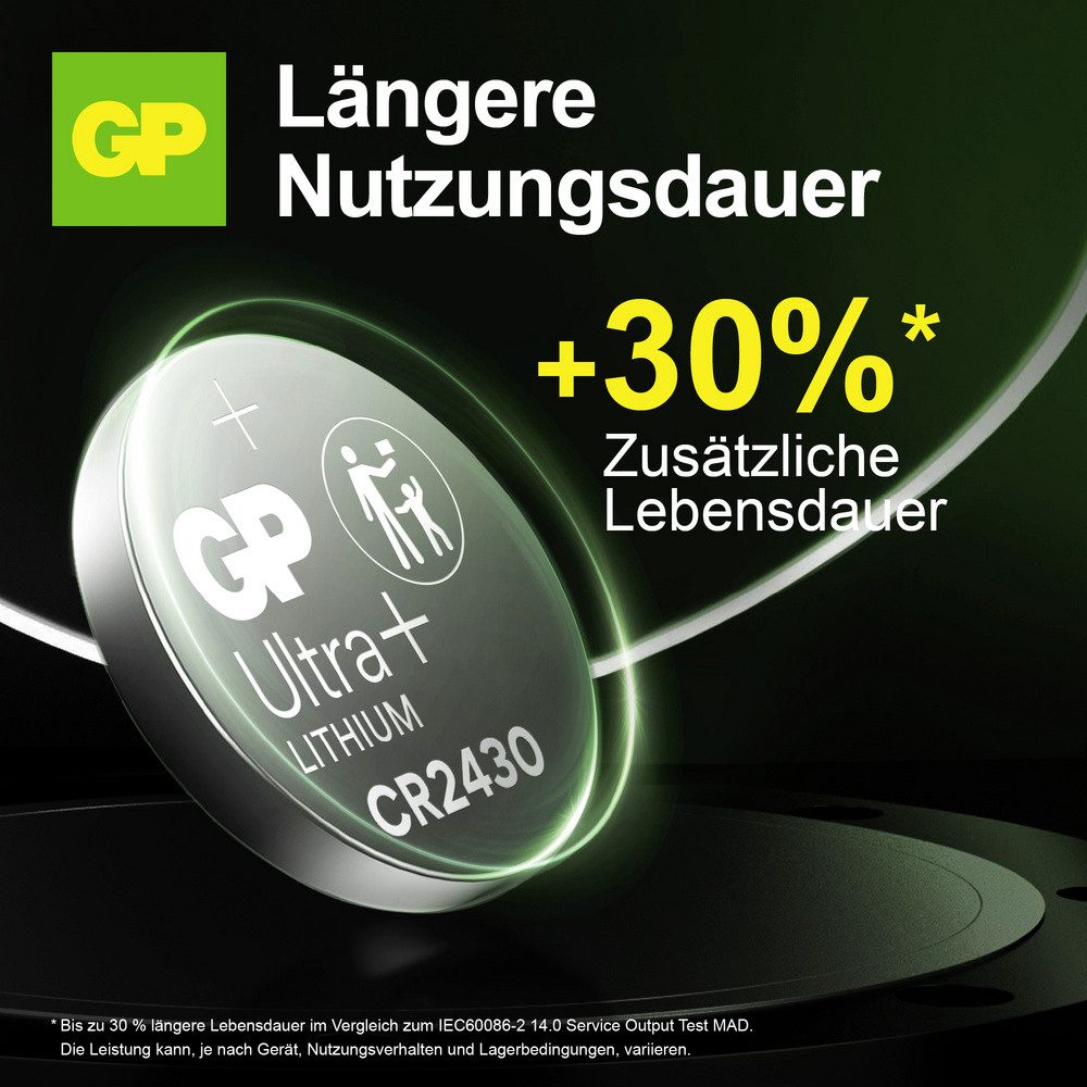 Gp GP Knopfzelle CR2430 3 V 1 St. 300 mAh Lithium GPCR2430STD738C1 Knopfzelle