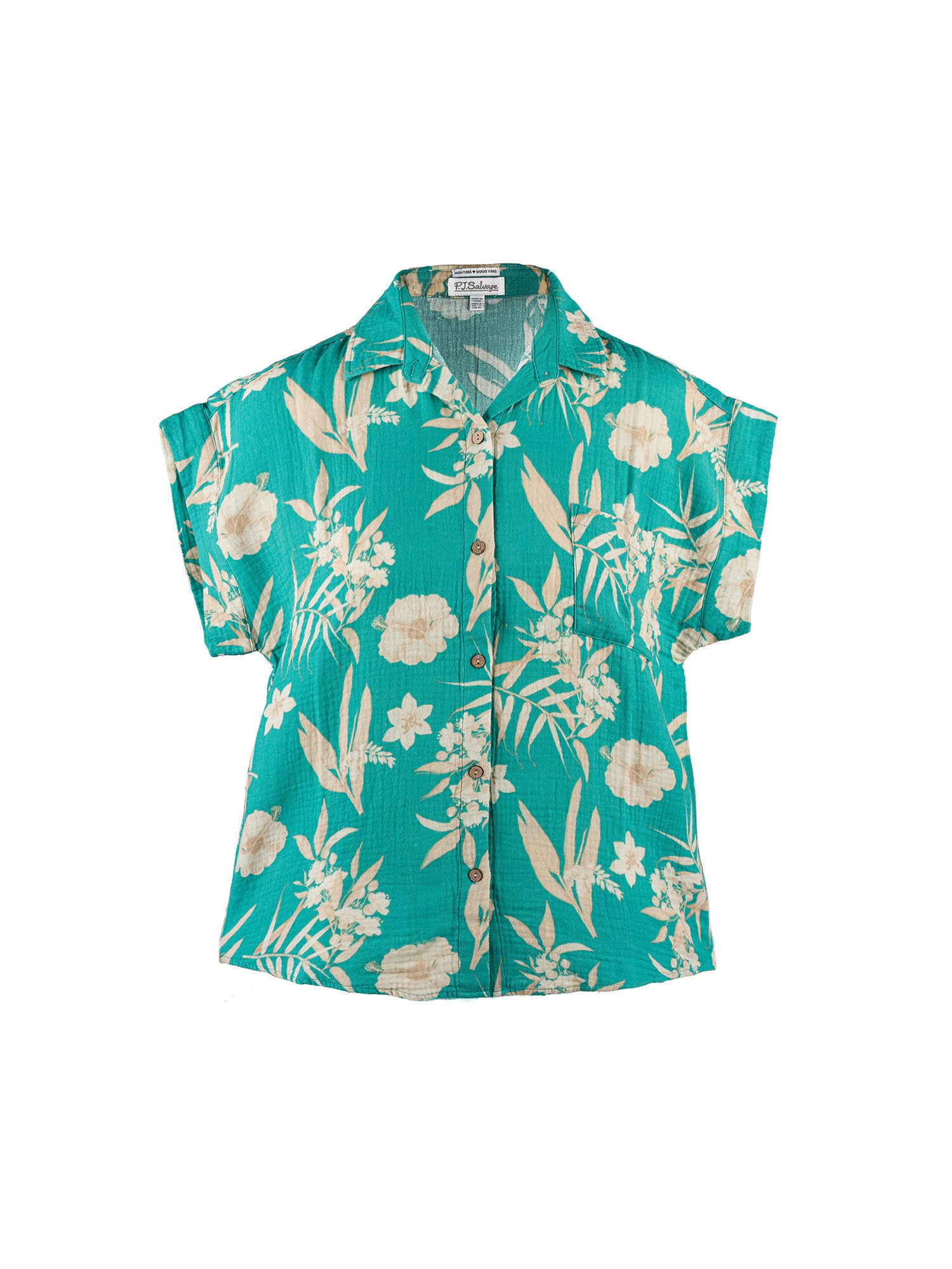 PJ Salvage Pyjamaoberteil Tahitian Tropics schlaf-oberteil günstig online kaufen
