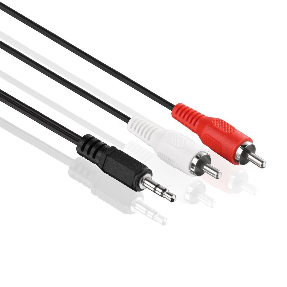 PureLink® - Audio Kabel 2x Cinch auf 3,5mm Klinke, 2,50m Audio-Kabel