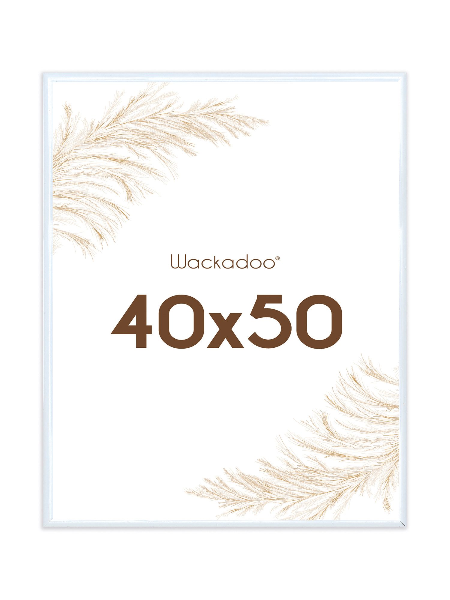 Wackadoo Living Einzelrahmen Bilderrahmen mit Glasscheibe Posterrahmen Fotorahmen Fotowand, für 1 Bilder, Portrait Rahmen Modern
